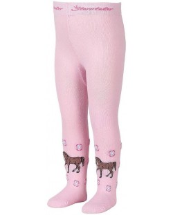 Детски памучен чорапогащник Sterntaler - Пони, 110-116 cm, 4-5 години, розов