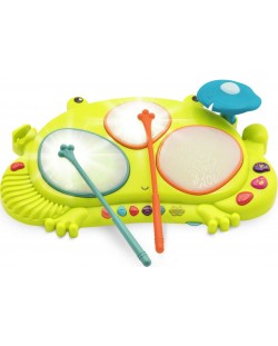 Детска играчка Battat - Барабани, жаба