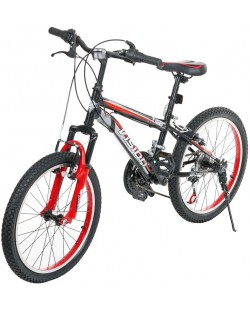 Детски велосипед Vision - Tiger, 20, 21 скорости, черно-червен