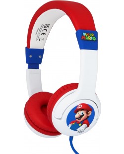 Детски слушалки OTL Technologies - Super Mario SM1107, многоцветни