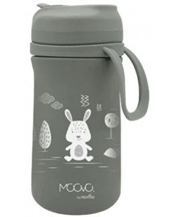 Детски термос със сламка Nuvita - 350 ml, Sage Green