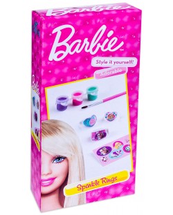 Творчески комплект Totum Barbie - Декорирай сам, Блестящи пръстени