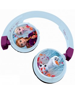 Детски слушалки Lexibook - Frozen HPBT010FZ, безжични, сини