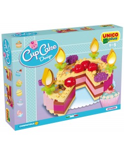 Детски конструктор Unico Plus - Торта, 56 части