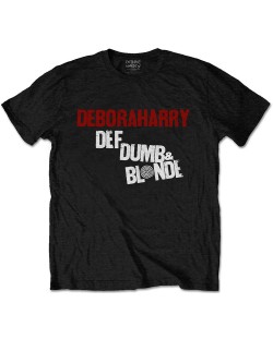 Тениска Rock Off Debbie Harry - Def, Dumb & Blonde, черна