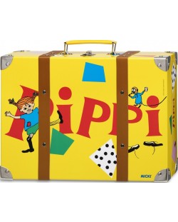 Детски куфар Pippi - Големият куфар на Пипи, жълт, 32 cm