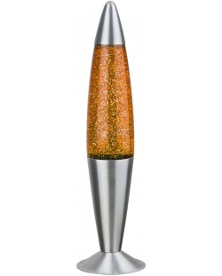 Декоративна лампа Rabalux - Glitter, 25 W, 42 x 11 cm, оранжева