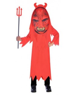 Детски карнавален костюм Amscan - Devil Big Head, 8-10 години