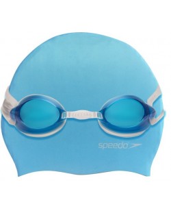 Детски плувен комплект Speedo - Шапка и очила, син