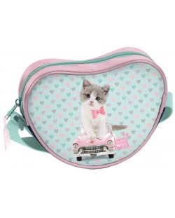 Детска чанта през рамо Paso Studio Pets - Сърце