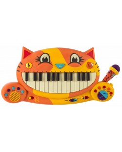 Детско пиано Battat - Котка, с микрофон
