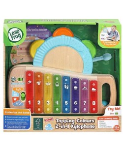Детска играчка 2 в 1 Vtech - Интерактивен ксилофон и дайре (на английски език)