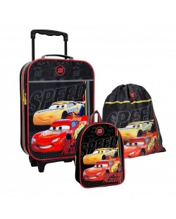 Детски комплект Колите 3 в 1 - куфар, малка раница и торба
