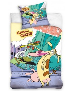 Детски спален комплект Sonne - Cow and Chicken, 2 части