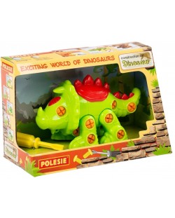 Детски конструктор Polesie Toys -  Динозавър Трицератопс 