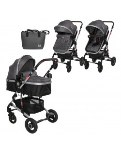 Детска количка Lorelli - Alba Premium, Steel Grey