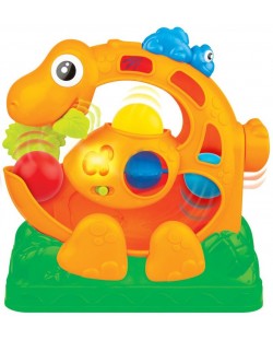 Детска играчка WinFun - Динозавър, с пускане и отскачане