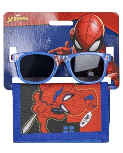 Детски комплект Cerda - Портмоне и слънчеви очила, Spiderman