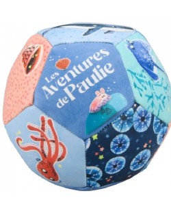 Детска играчка Moulin Roty - Les aventures de paulie, мека топка