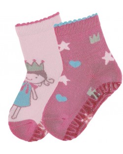 Детски чорапи със силиконова подметка Sterntaler - 25/26, 3-4 години, 2 чифта