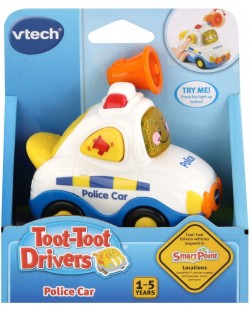 Детска играчка Vtech - Мини количка, полицейска кола с високоговорител