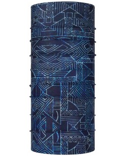 Детска кърпа за глава BUFF - Coolnet UV+, Kasai Night Blue, 6-12 години, многоцветна