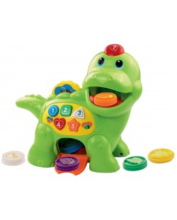 Детска играчка Vtech - Динозавър, нахрани ме, за дърпане