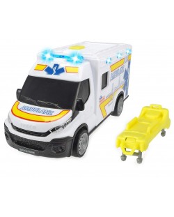 Детска играчка Dickie Toys SOS Series - Линейка Ивеко, 1:32