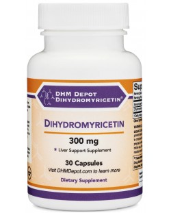 Dihydromyricetin Китайска лоза, 300 mg, 30 капсули, Double Wood