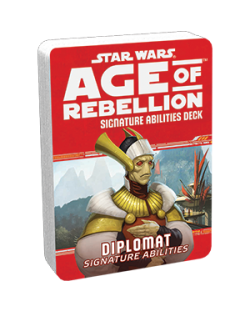 Допълнение за ролева игра Star Wars: Age of Rebellion - Diplomat Signature Specialization Deck