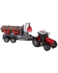 Детска играчка Dickie Toys Farm - Трактор за дърва Massey Ferguson 8737