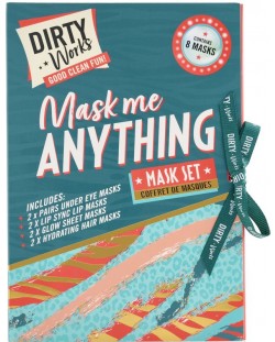 Dirty Works Комплект лист маски Mask me everything, 8 броя