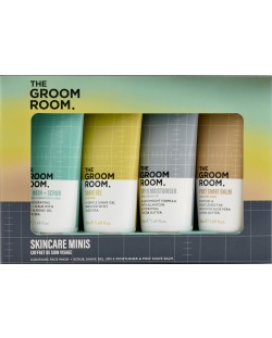 Dirty Works Мъжки комплект Groom Skincare Minis, 4 части