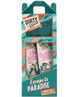 Dirty Works Подаръчен комплект Escape to Paradise, 3 части