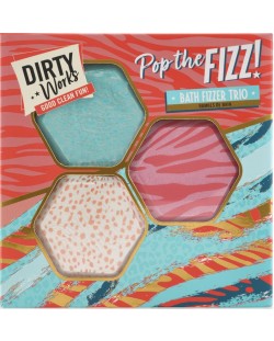Dirty Works Подаръчен комплект Pop The Fizz, 3 части