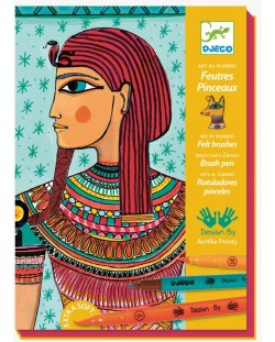 Комплект за оцветяване Djeco – Египетско изкуство