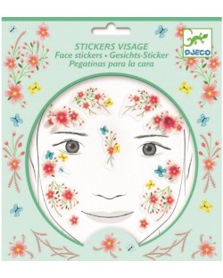 Детски стикери за лице Djeco - Пролетна приказка