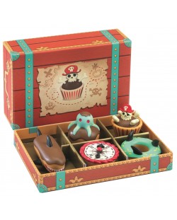 Детска играчка Djeco - Кутия със сладки за пирати