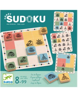 Детска игра Djeco - Crazy Sudoku, с 40 карти