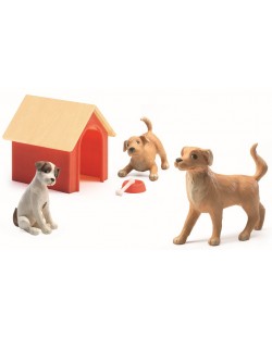 Детски комплект Djeco – Домашни животни – Кученца