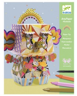 Творчески комплект Djeco - Направи си сам от хартия, Mexikoala
