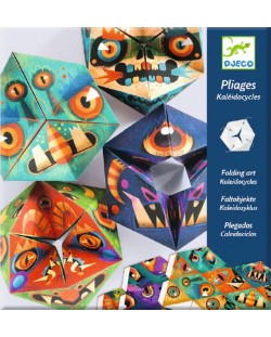 Творчески комплект за киригами Djeco - Flexmonsters