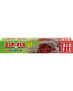 Домакински пликове с цип ALUFIX - ZIP-FIX, 15 броя