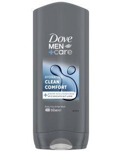 Dove Men+Care Душ гел Clean Comfort, 400 ml