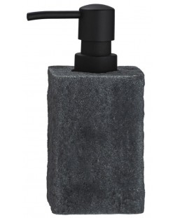 Дозатор за течен сапун Wenko - Villata, 300мл, 7 х 15 х 7 cm, сив
