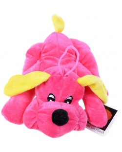 Плюшена играчка Morgenroth Plusch - Розово лежащо кученце, 22 cm