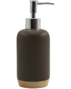 Дозатор за течен сапун Inter Ceramic - Марли, 7.6 x 19 cm, кафяв