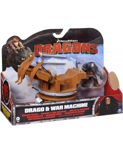 Комплект Spin Master Dragons - Дракон и ездач, Drago & War Machine