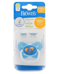 Силиконова ортодонтска залъгалка Dr. Brown's PreVent - Слонче, 6м+