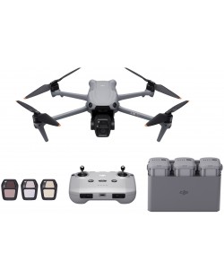 Дрон DJI - Air 3S Fly More Combo, RC-N3, 4K, 45 min, 20 km